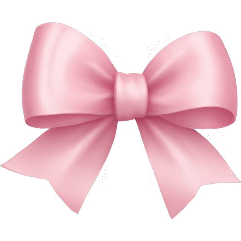 light pink ribbon bow emoji