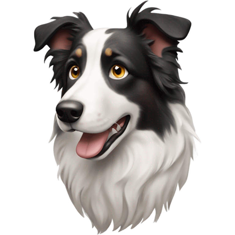 Merle border collie emoji