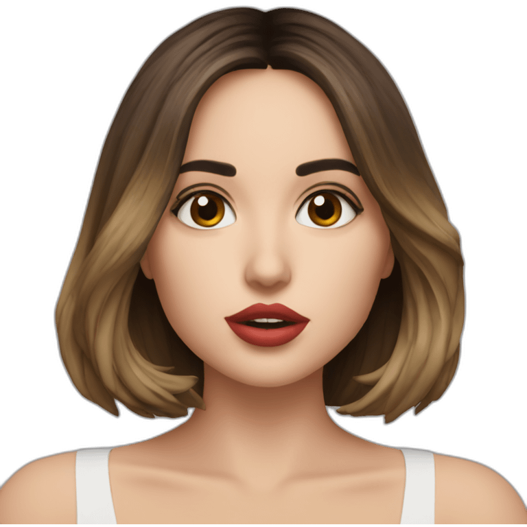 ana de armas kiss emoji