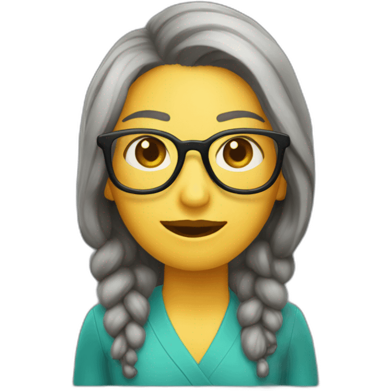 Maestra gafas emoji