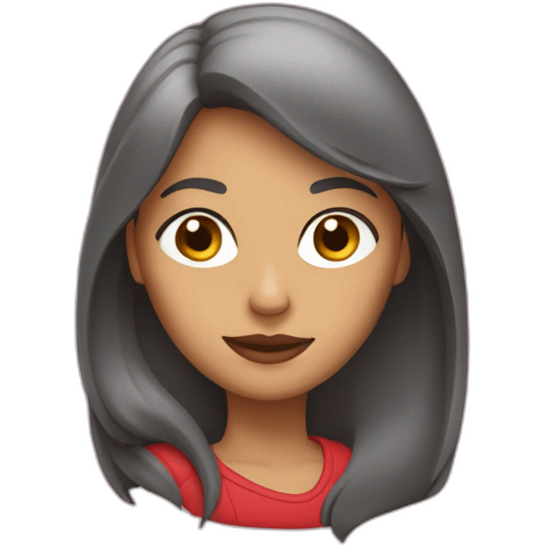 Mujer con pelo rojo  emoji