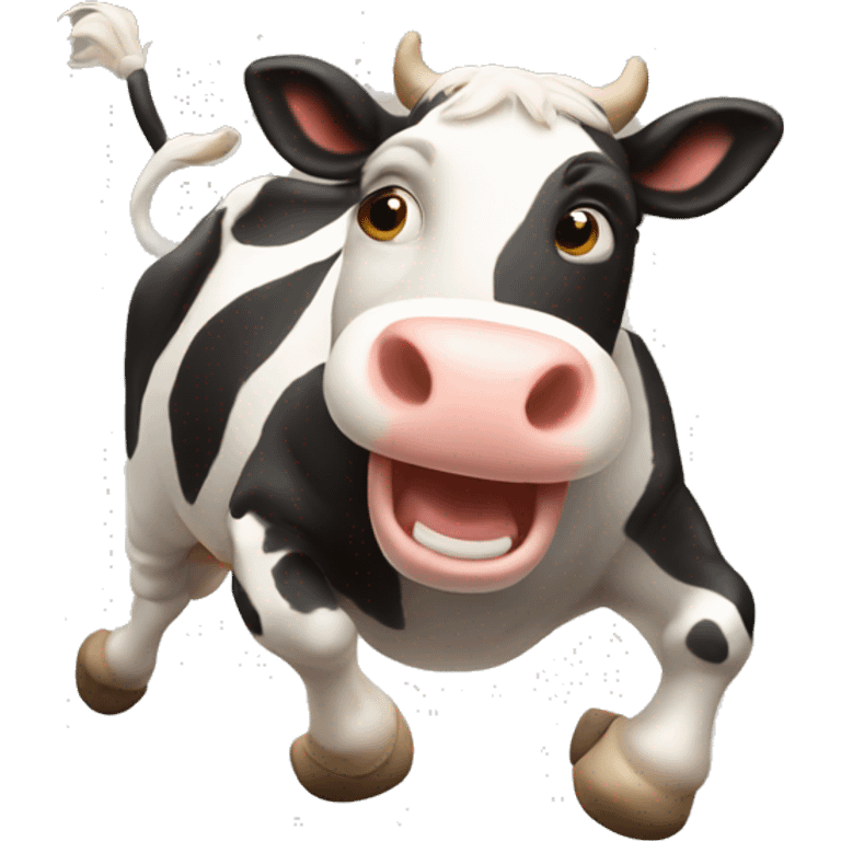 jumping cow  emoji