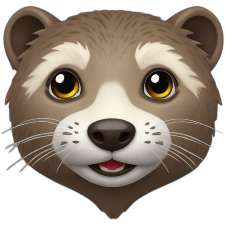 Loutre sur raton laveur sur renard emoji