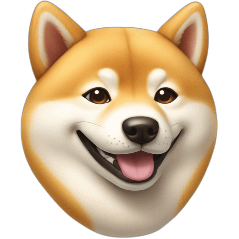 smiling shiba inu face emoji