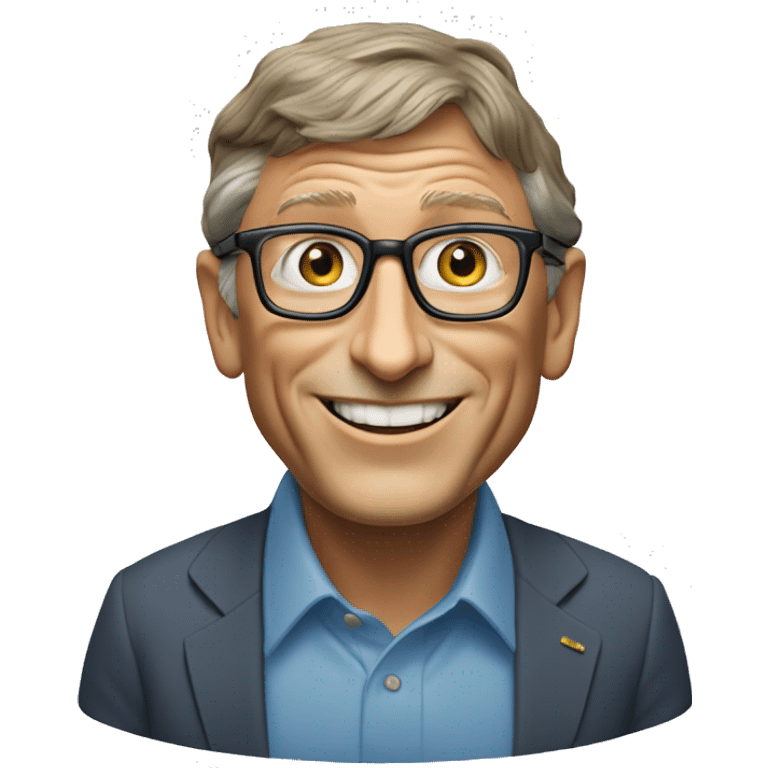 bill gates on the island emoji