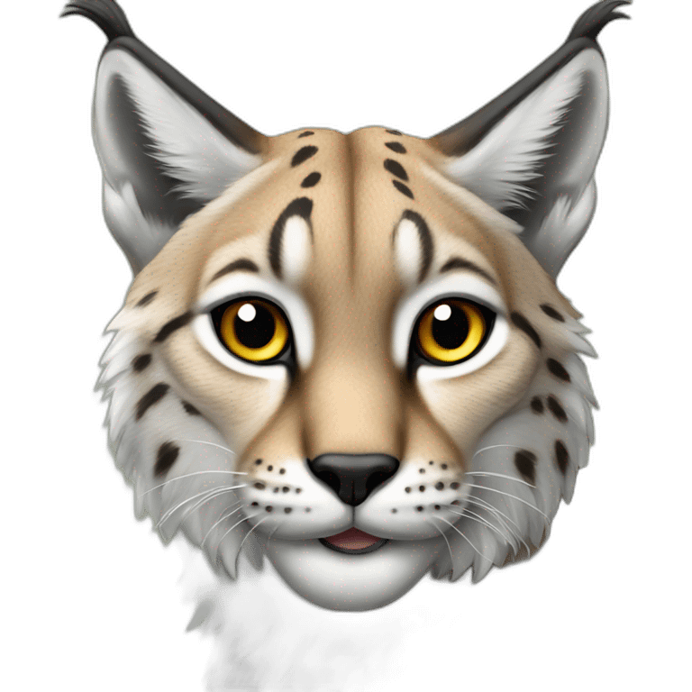 Lynx with bog ears emoji