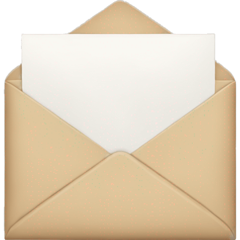 beige envelope with letter emoji