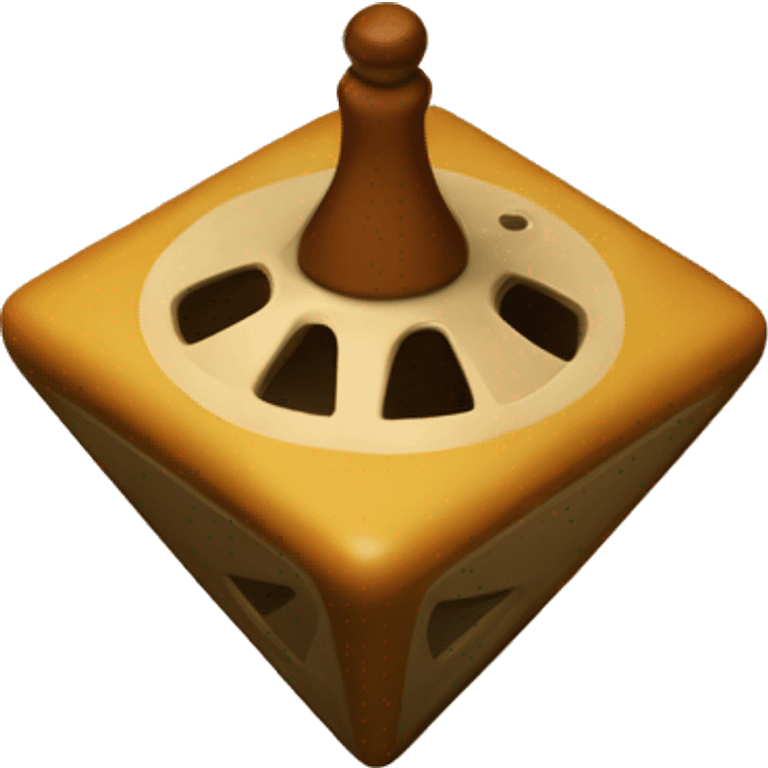 dreidle four sided spinning top  emoji