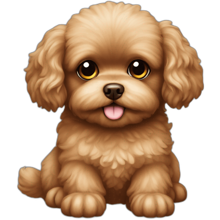 toy-poodle-brown-and-pekingese emoji