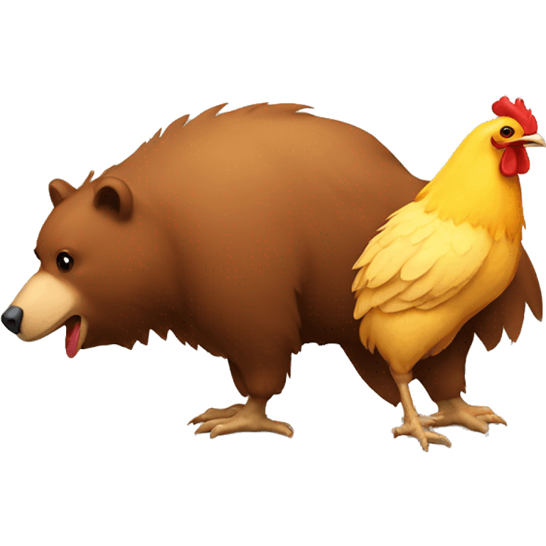 Bear chicken emoji