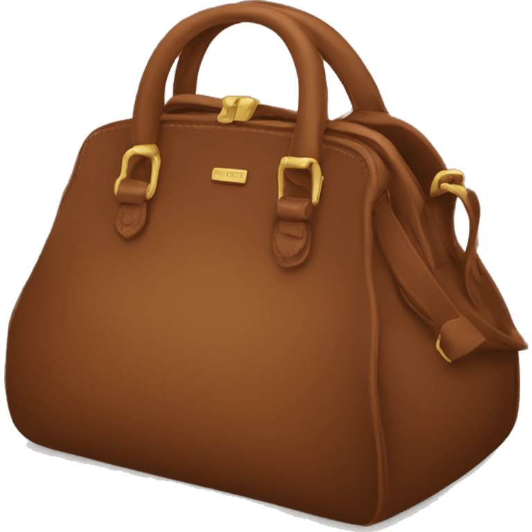 Brown fall purse bag emoji