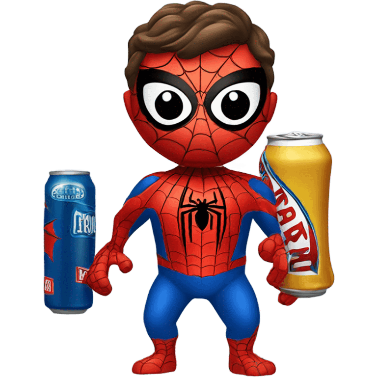 spider-man drinking beer emoji