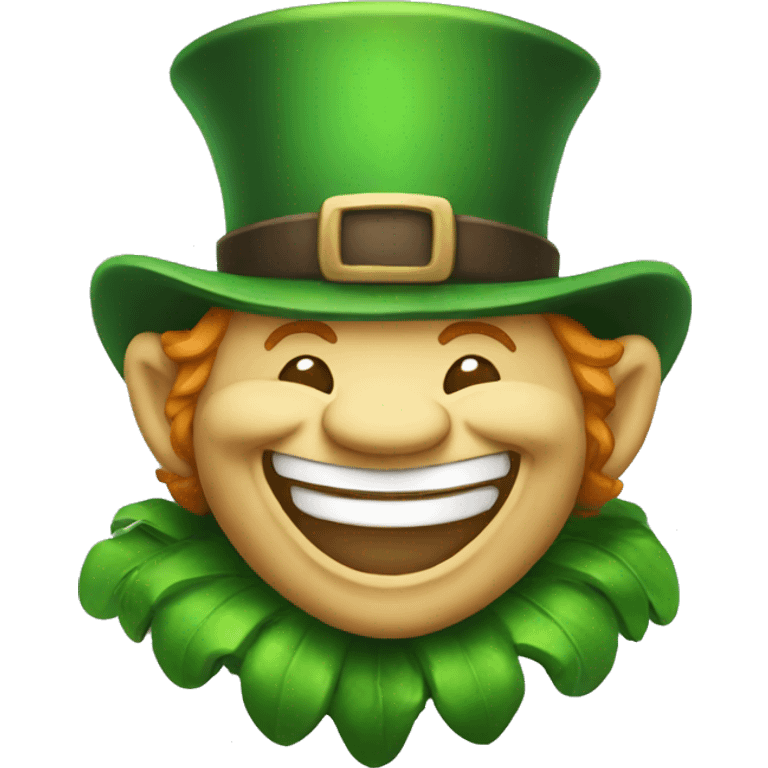 leprechaun laughing emoji