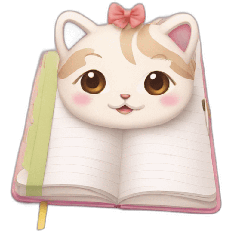 soft cute notebook for girls emoji