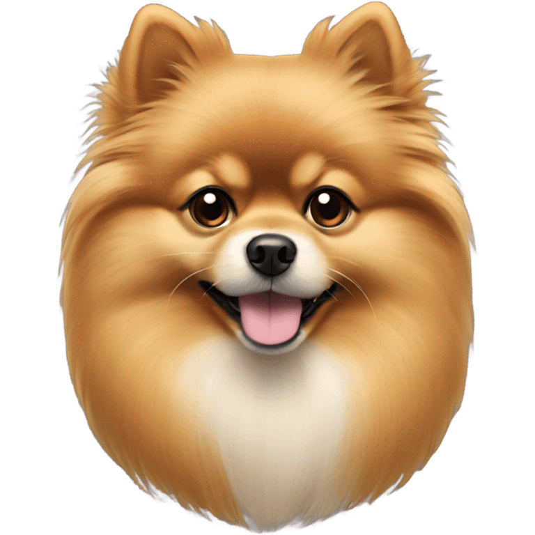 Tan Pomeranian with white beard  emoji