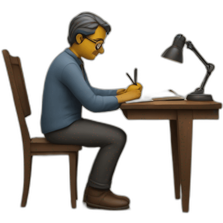 writer writing emoji