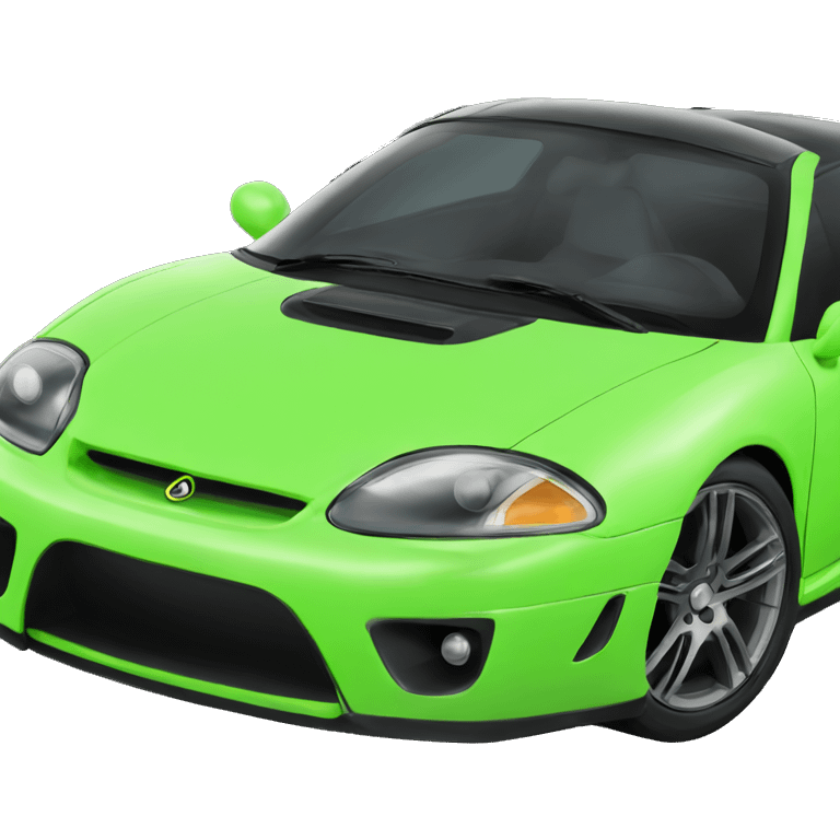 neon sports car emoji