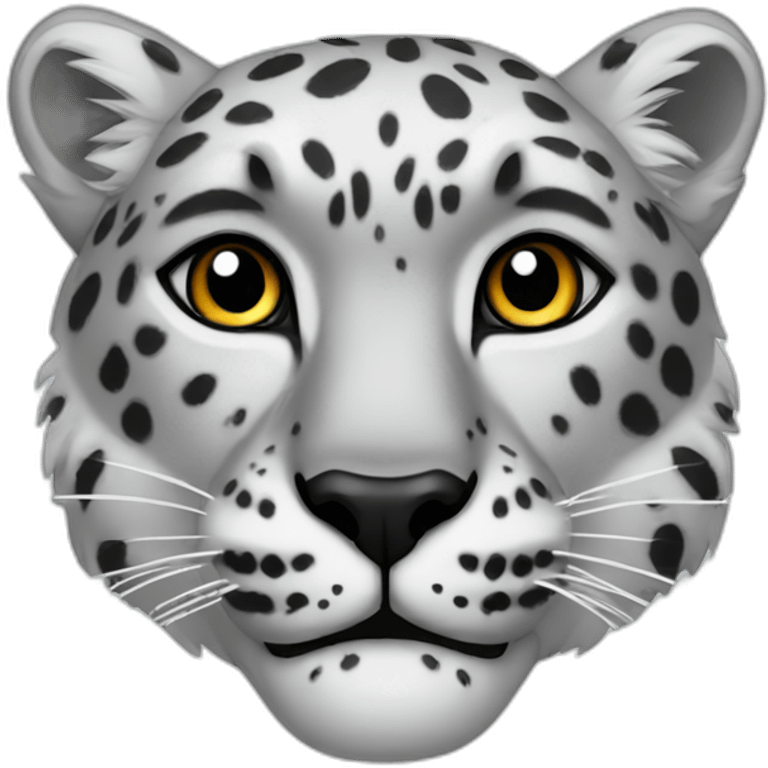 snow leopard head emoji