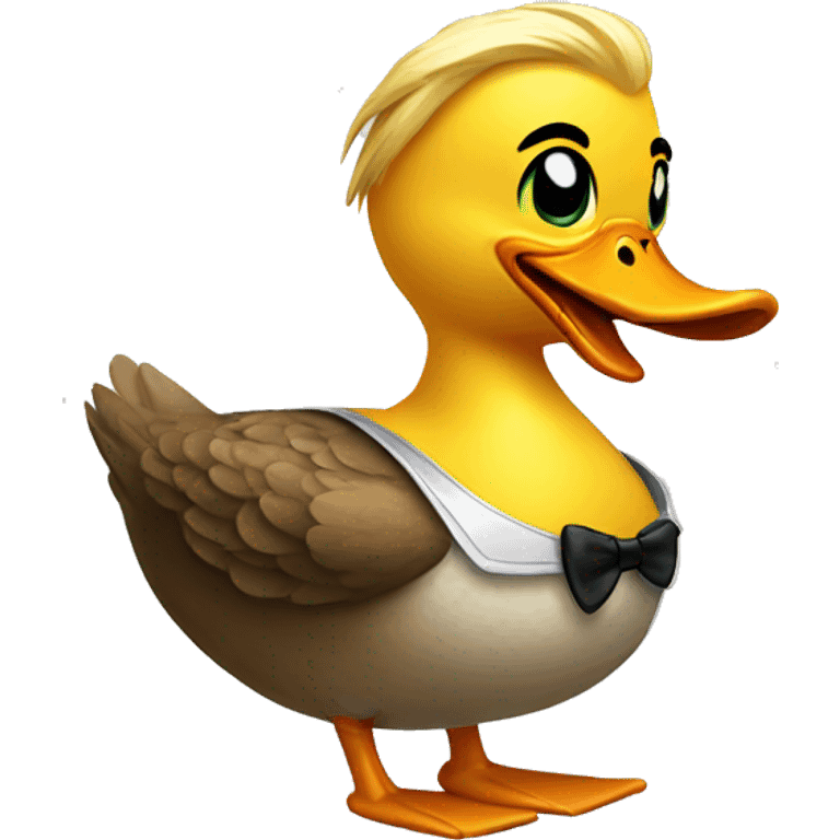 A cool duck emoji