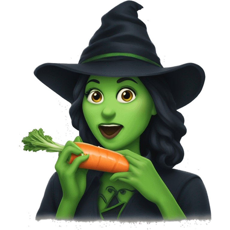 elphaba eating a carrot emoji