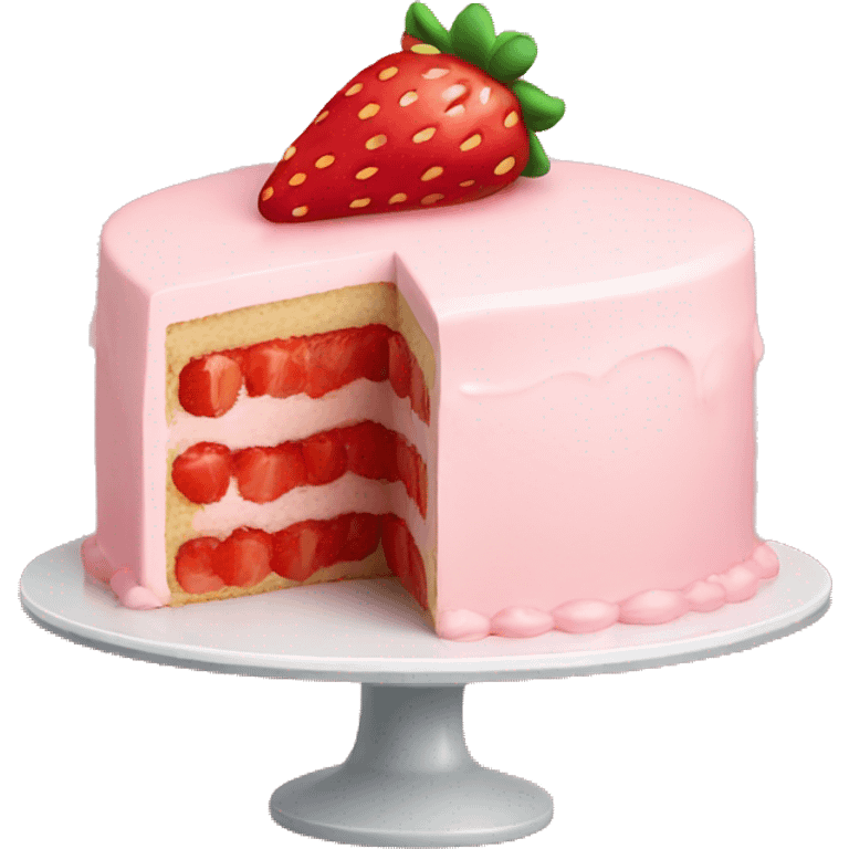 strawberry cake emoji