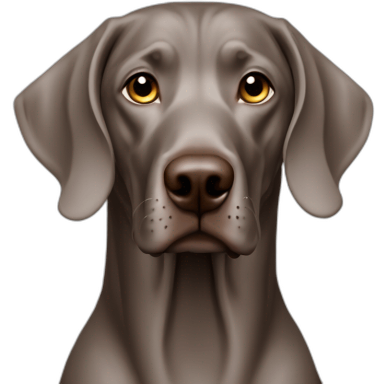 Weimaraner brown emoji