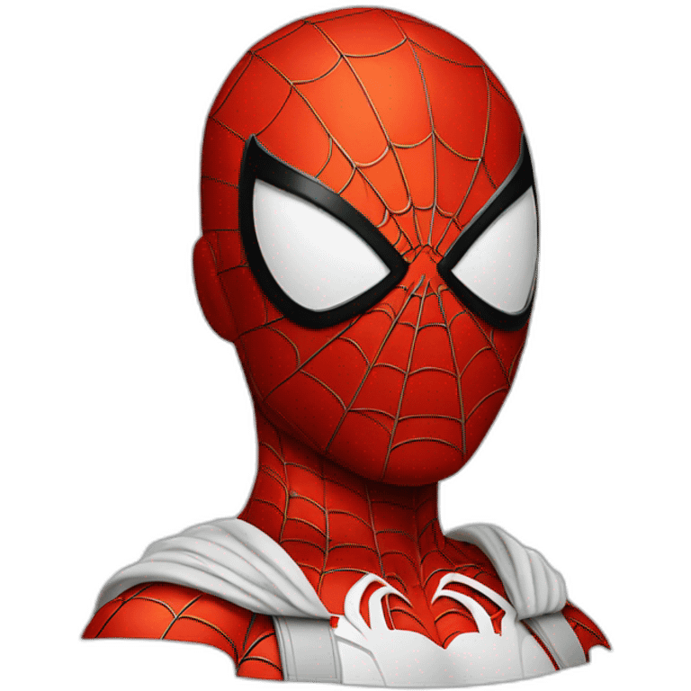 Spiderman dans le style apple emoji