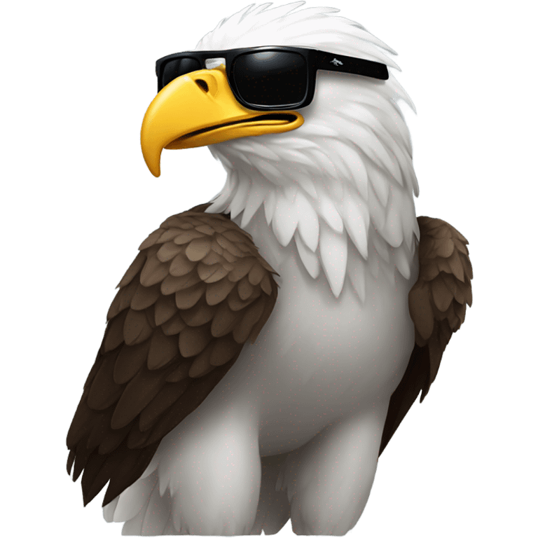 Eagle wearing sun glasses  emoji