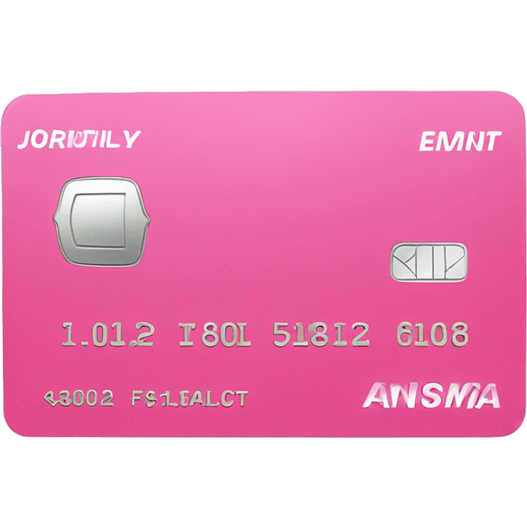 Pink debit card  emoji