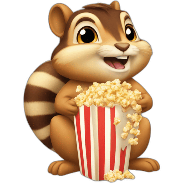 dramatic chipmunk eating pop corn emoji