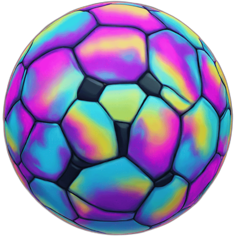 psychedelic-soccerball emoji