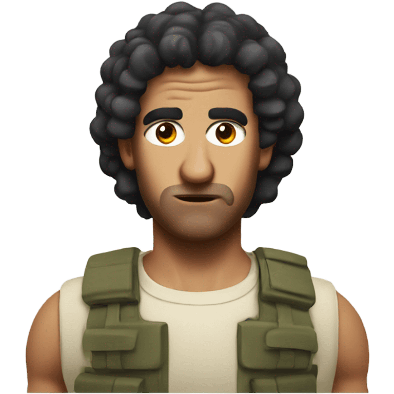 Make the sheep look like Rambo emoji