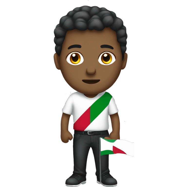 Guy with a Kuwaiti flag emoji