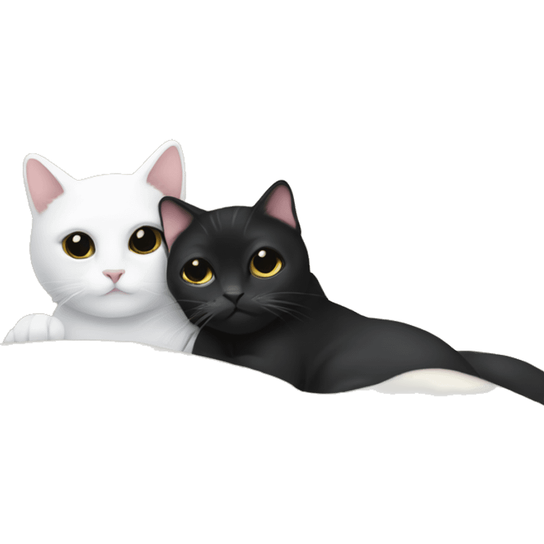 White lady snuggling with a tuxedo cat with a blanket emoji