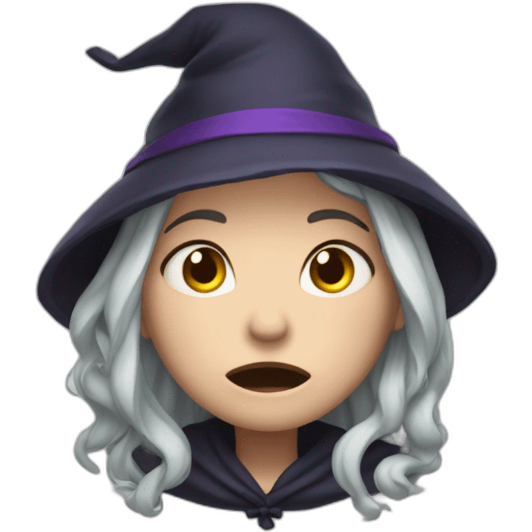 the witch is crying emoji