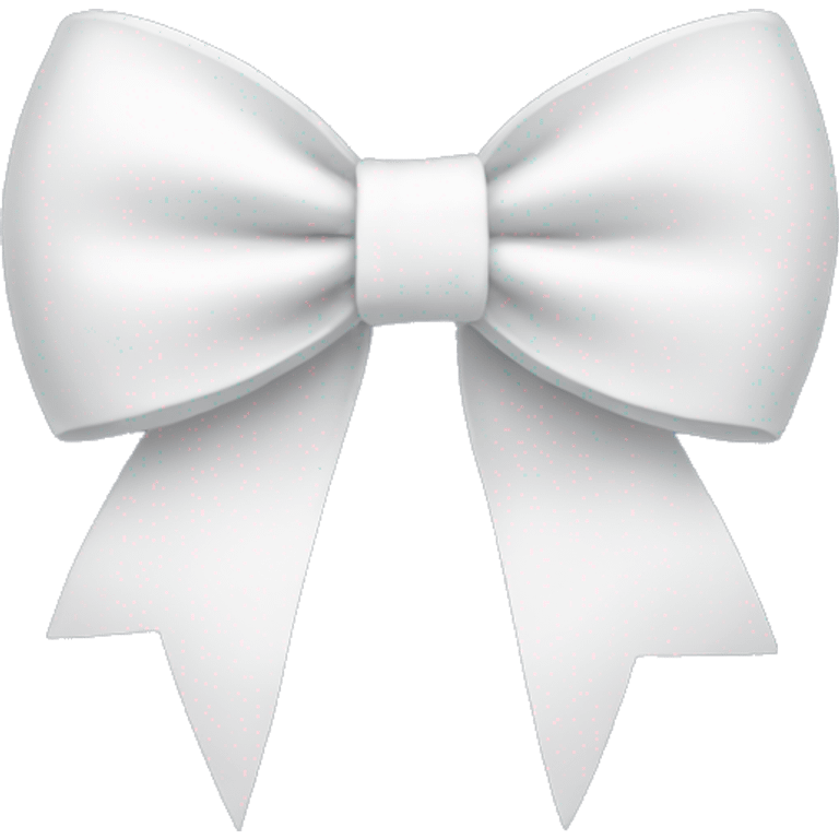 A white bow emoji