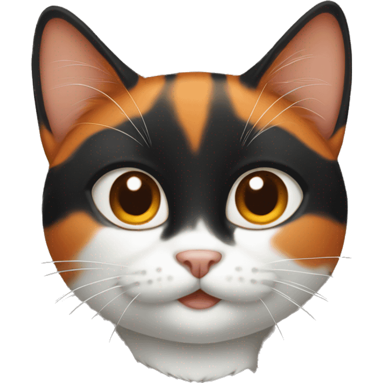 Black and Orange Cat emoji