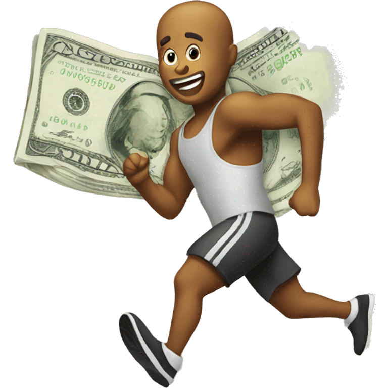 money running  emoji