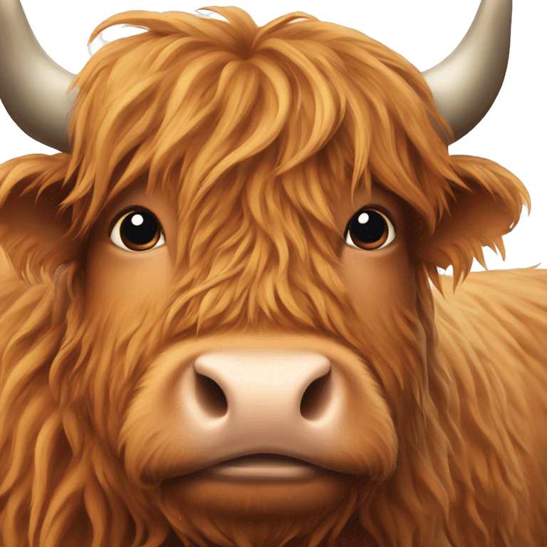 A highland cow emoji