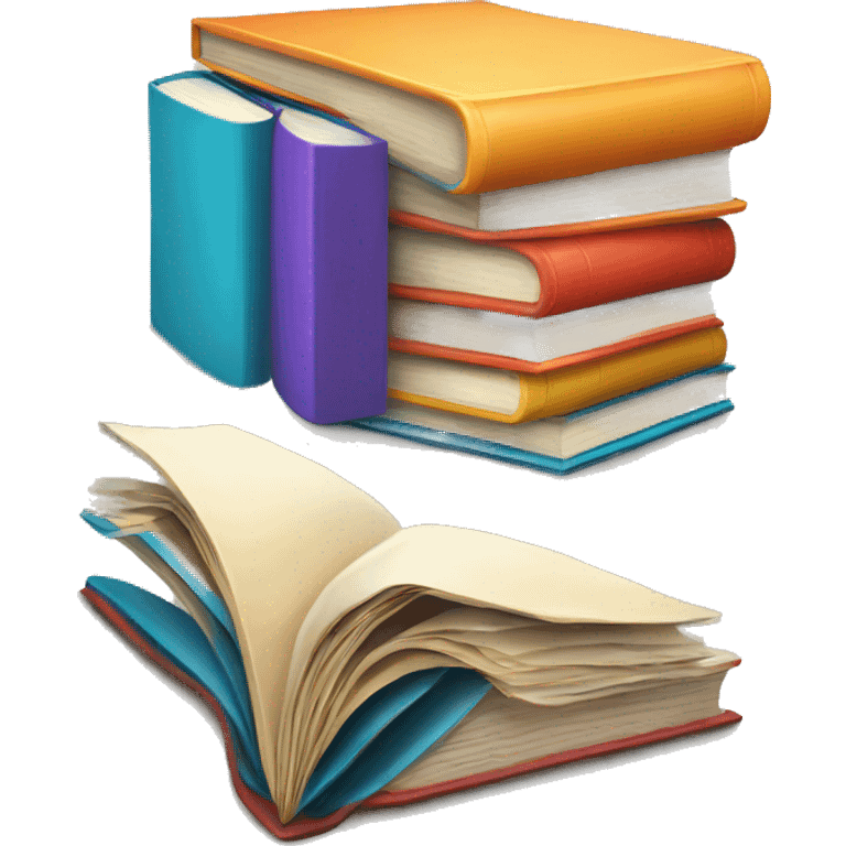 bright color books emoji