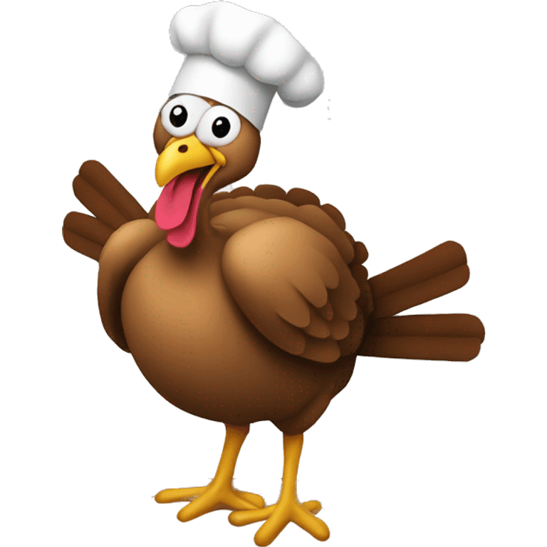 turkey uploading a recipe from the internet emoji