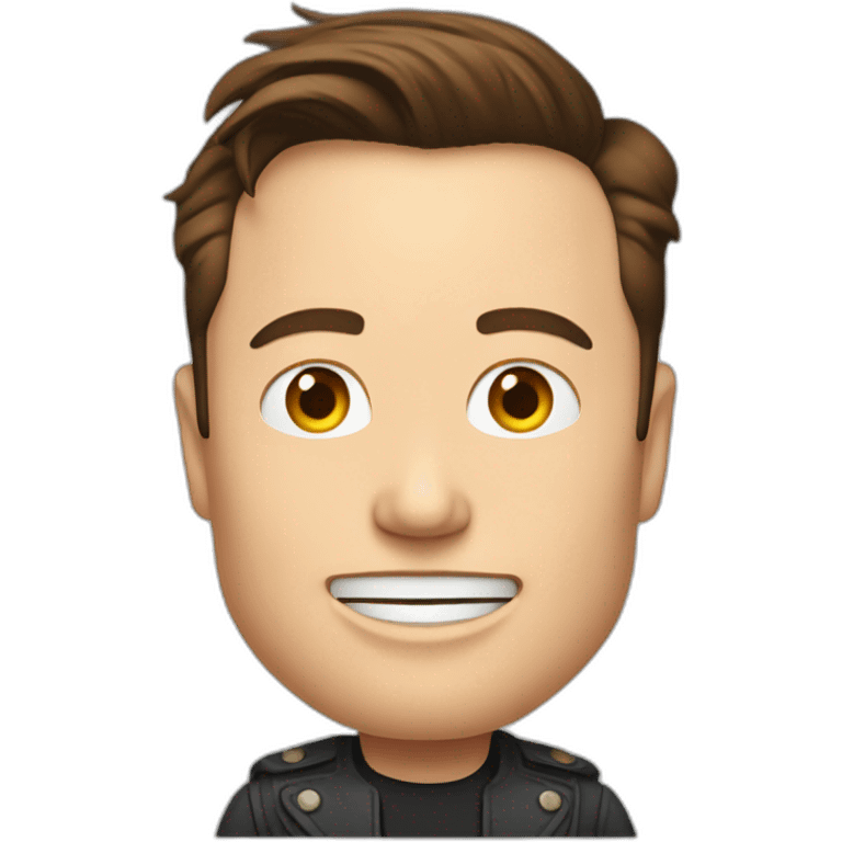 Elon Musk who makes an inch in the air emoji