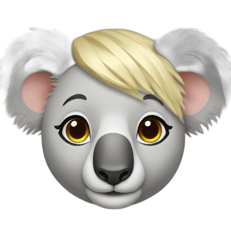 Koala with blonde hair emoji