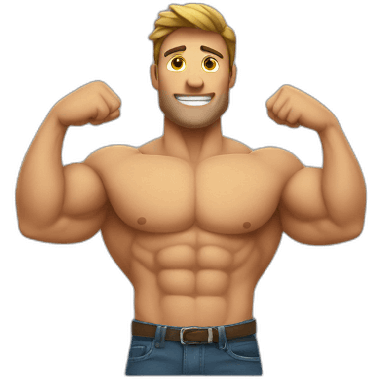 Homme musclé emoji