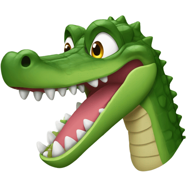 Alligator with spike collar emoji