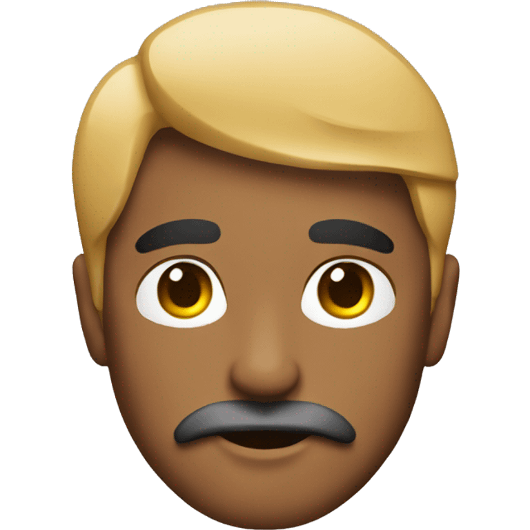 hot guy with mullet and mustache  emoji