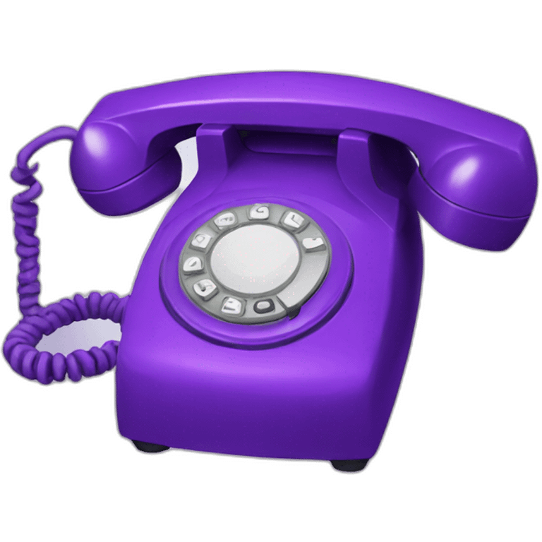 purple phone emoji