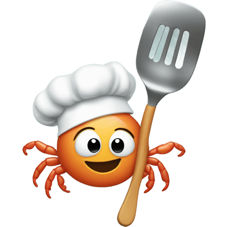 Shrimp with spatula and chef hat  emoji