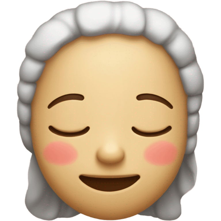 Blushing sleeping emoji  emoji