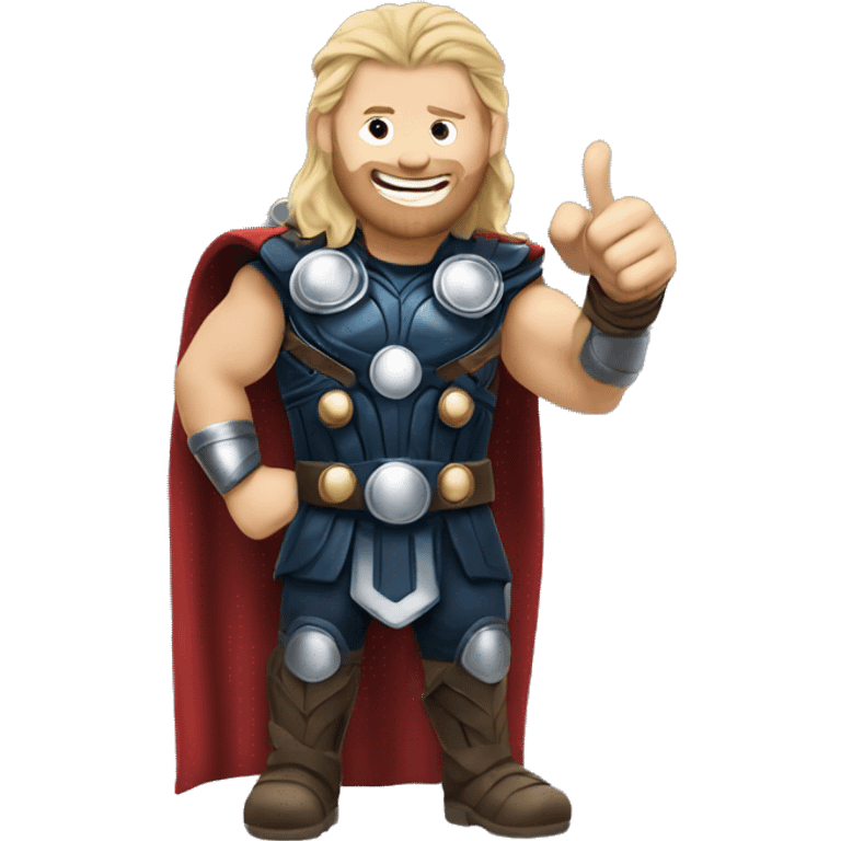 Realistic Thor giving a thumbs up  emoji